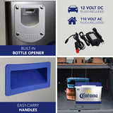 Corona Cruiser Thermoelectric 12 Volt DC and 110 Volt AC Cords, Silver and Blue, Cottage, Beach, RV, BBQ -CORC24