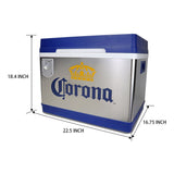 Corona Cruiser Thermoelectric 12 Volt DC and 110 Volt AC Cords, Silver and Blue, Cottage, Beach, RV, BBQ -CORC24