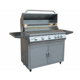 KOKOMO Professional 5 Burner 40 Inch Cart Model BBQ Grill With Lights & Locking Casters - KO-BAK5BG-PRO+KO-BAK5BG-C