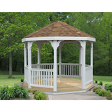 Creekvine Designs 10' Vinyl Octagon Gazebo - HBW10VEG-2CVD
