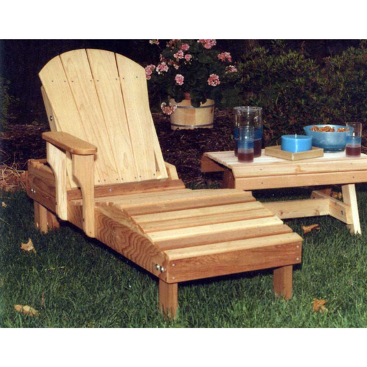 Creekvine Designs Cedar Adirondack Chaise Lounge - WF5500CVD