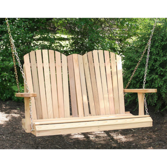 Creekvine Designs Cedar Adirondack Porch Swing - WF9009CVD
