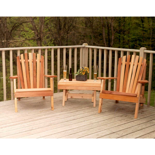 Creekvine Designs Cedar American Forest Adirondack Chair Collection - WRF5202CVD