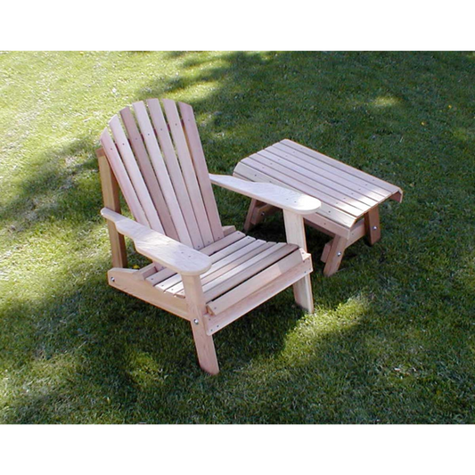 Creekvine Designs Cedar American Forest Adirondack Chair & Table Set -WRF5200SETCVD