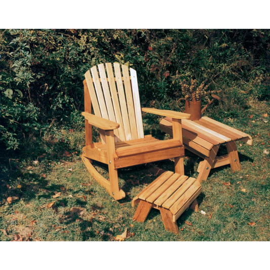 Creekvine Designs Cedar American Forest Adirondack Rocker Collection - WRFKEYRCOLLCVD
