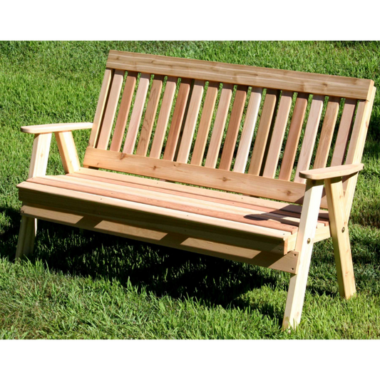 Creekvine Designs Cedar Countryside Garden Bench - WF2EGBCVD