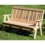 Creekvine Designs Cedar Countryside Garden Bench - WF2EGBCVD