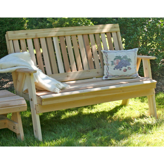 Creekvine Designs Cedar Countryside Garden Bench - WF2EGBCVD