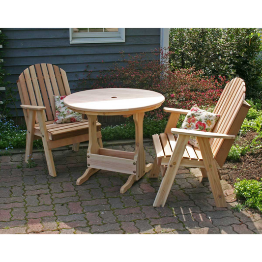 Creekvine Designs Cedar Fanback Bistro Set - WRFFBBSETCVD