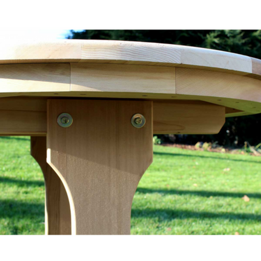 Creekvine Designs Cedar Round Trestle Dining Set - WF6408D-2CVD