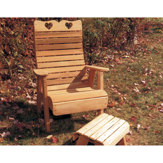 Creekvine Designs Cedar Royal Country Hearts Patio Chair - WF1135CVD