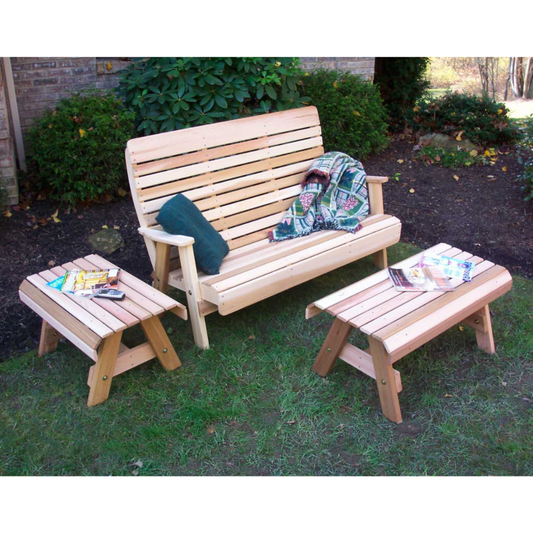Creekvine Designs Cedar Twin Ponds Bench Set - WRF1110SETCVD
