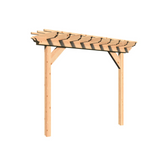 Creekvine Designs Red Cedar Monterrey Pergola - HBWRCMP3x8CVD