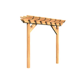 Creekvine Designs Treated Pine Monterrey Pergola - HBWTPMP3x8CVD
