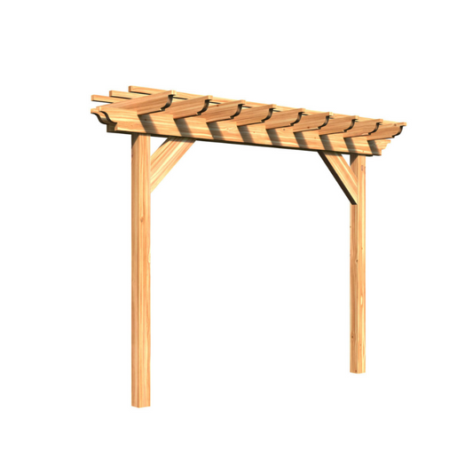 Creekvine Designs Treated Pine Monterrey Pergola - HBWTPMP3x8CVD