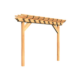 Creekvine Designs Treated Pine Monterrey Pergola - HBWTPMP3x8CVD