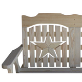 Creekvine Designs Treated Pine Starback Bench - FPB48STARCVD