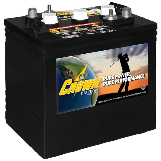 Crown 6V Golf Cart Battery CR-205 6V/205Ah (6 Pack, 36V) - CR-205 - x6
