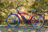 Young Electric E-Classic Cruiser 26" Retro eBike | 500W Motor, Up to 58 miles - 12801005RED