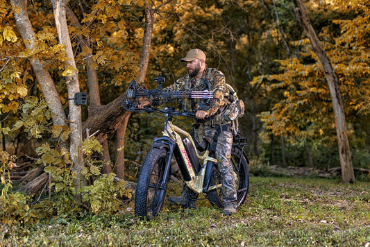 Young Electric E-Explorer 1000W Long Range Electric Hunting Bike | Optional Dual Battery | Up To 28 MPH | 26'' Fat Tire - 12803003SFBLK