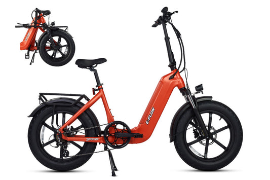 Young Electric E-Flow 750W Folding eBike | 20'' All-terrain Fat Tire With 48V20Ah BAFANG Battery, Up to 90 Miles, 28 MPH - 12803020DB