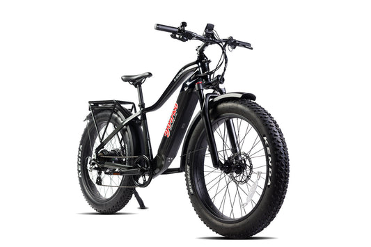 Young Electric E-Scout 750W Off-Road Ebike | 26’’ Fat Tire All-terrain Electric Bike | Up to 60 Miles, 28 MPH - 12803010BLK