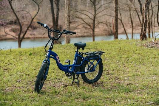 Young Electric E-Urban Pro 500W Lightweight Folding eBike | 20'' Fat Tire With 720Wh LG Battery | Torque Sensor, Internal Gear Hub - 22802010BLU