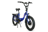 Young Electric E-Urban Pro 500W Lightweight Folding eBike | 20'' Fat Tire With 720Wh LG Battery | Torque Sensor, Internal Gear Hub - 22802010BLU
