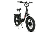 Young Electric E-Urban 500W Lightweight Folding eBike | 20'' All-terrain Fat Tire With 480Wh LG Battery | Internal Gear Hub - 22802009BLK