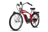 Young Electric E-Classic Cruiser 26" Retro eBike | 500W Motor, Up to 58 miles - 12801005RED