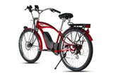Young Electric E-Classic Cruiser 26" Retro eBike | 500W Motor, Up to 58 miles - 12801005RED