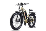 Young Electric E-Explorer 1000W Long Range Electric Hunting Bike | Optional Dual Battery | Up To 28 MPH | 26'' Fat Tire - 12803003SFBLK