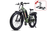 Young Electric E-Explorer 1000W Long Range Electric Hunting Bike | Optional Dual Battery | Up To 28 MPH | 26'' Fat Tire - 12803003SFBLK