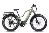 Young Electric E-Explorer 1000W Long Range Electric Hunting Bike | Optional Dual Battery | Up To 28 MPH | 26'' Fat Tire - 12803003SFBLK