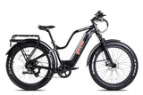 Young Electric E-Explorer 1000W Long Range Electric Hunting Bike | Optional Dual Battery | Up To 28 MPH | 26'' Fat Tire - 12803003SFBLK