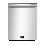 Forno Appliance Package - 30 Inch Gas Range, Range Hood, Refrigerator, Microwave Drawer, Dishwasher, Wine Cooler, AP-FFSGS6275-30-W-9