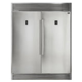 Forno Appliace Package - 36 Inch Dual Fuel Range, Wall Mount Range Hood, Refrigerator, Microwave Drawer, Dishwasher, AP-FFSGS6156-36-8