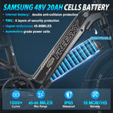 FREESKY Rocky 750 w Step Thru Ebike 20x4 Fat Electric Cargo eBike - FREES|CARGO|BLACK|0568