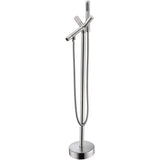 Anzzi Reginald 68 in. Acrylic Soaking Bathtub in White with Kros Faucet FTAZ091 - FTAZ091-0025C