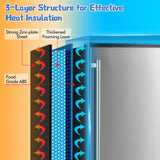 Costway Undercounter Ice Maker 80 lbs/Day Free-Standing with Self Cleaning Function 115V New - FP10242US-SL