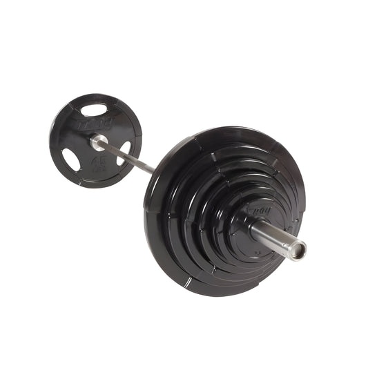 Troy GO-U Urethane Encased Olympic Grip Plate (Pairs) - GO-U_255lb_Set