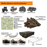 HPC Fire Ready-To-Finish Rectangle Fire Pit Kit - U60X24/30X12MLFPKCEK-NG Price
