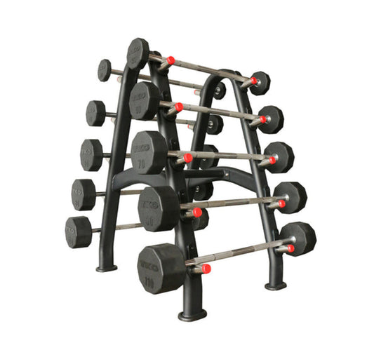 TKO Strength 10 Pair Fixed Barbell Rack