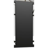 Janssens | Metal Panel for Victorian Greenhouse - VI-METAL-PANEL-HALF-BLACK-FLORAL