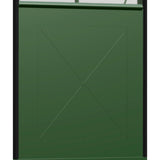 Janssens | Metal Panel for Victorian Greenhouse - VI-METAL-PANEL-HALF-BLACK-FLORAL
