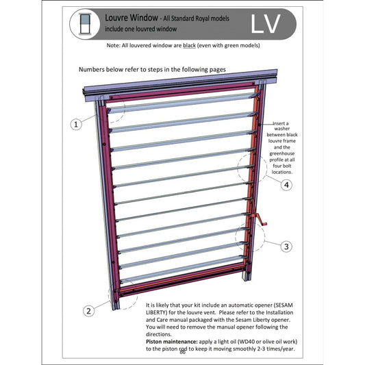 Janssens | Extra Louvered Window - RV-LOUVRE-ROYAL