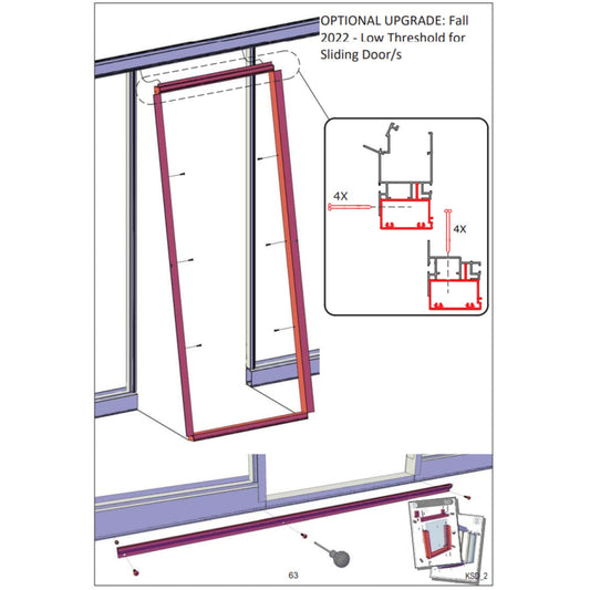 Janssens | Low Threshold Kit for Sliding Door(s) - VI-KSD-77-B