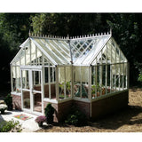 Janssens | 13x16x9 Ft Antique Orangerie Glass Greenhouse Kit With 4mm Tempered Glass Glazing - ANTIQUE-ORANGERIE-WHITE