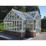 Janssens | 13x16x9 Ft Antique Orangerie Glass Greenhouse Kit With 4mm Tempered Glass Glazing - ANTIQUE-ORANGERIE-WHITE