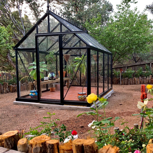 Janssens | 8x10x8 ft Junior Victorian J-VIC 23 Glass Greenhouse Kit With 4mm Tempered Glass Glazing - J-VIC-23